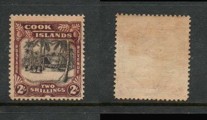 Cook Islands, 1938, 2/- MH *, toned, part o.g.