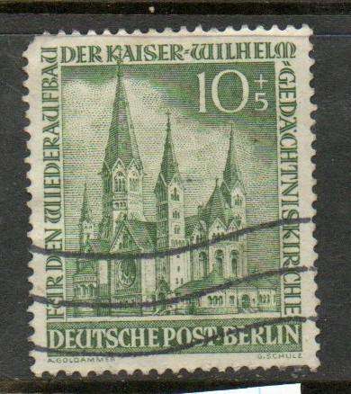 Germany, West Berlin, 1953,  10pf + 5pf, used