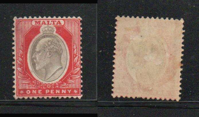 Malta, 1913, 1d, Crown CA, MH *