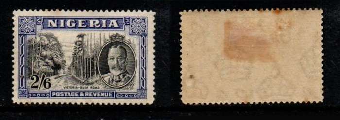 Nigeria, GVR, 1936, 2s6d, MH *, gum tone, gum faults