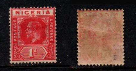 Nigeria, GVR, 1921, 1d, MH *, gum tone