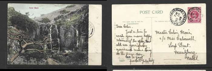 South Africa, Natal PPC, 1d, REITVLEI 24 11 06 > PIETERMARITZBURG, MOOI RIVER transit on picture