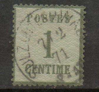 Germany Alsace and Lorraine, 1870, 1 Centime, TYPE I, c.d.s. used