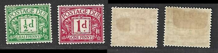 Great Britain, 1937, Postage Due, 1/2d, 1d, MH*
