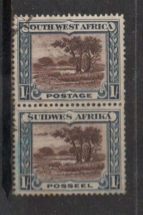 South West Africa. 1931, 1/, vertical pair, used
