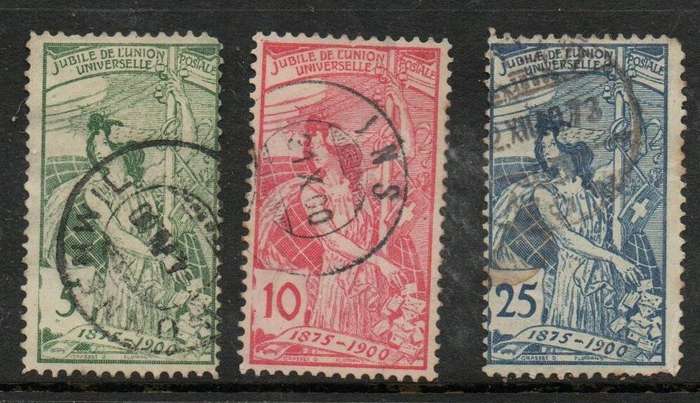 Switzerland, 1900, UPU 25th Anniversary, used