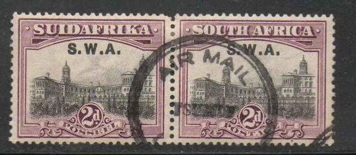 South West Africa. 1927, 2d of S.Africa perf 14 x 13.5, , opt  S. W. A, , used