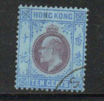 Hong Kong, 1903, Edward VII, ten cents,   c.d.s. used SH(ANGHAI), China