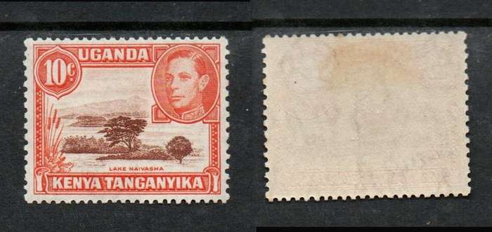 Kenya Uganda Tanganyika, 1938, 10 cents, brown & orange, perf13 x 11.75 MH *