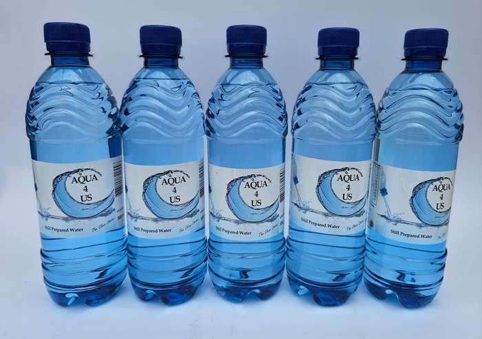 Aqua 4 us 24x500ml Prepared Still Water. ''Stay Hydrated On-the-Go!"