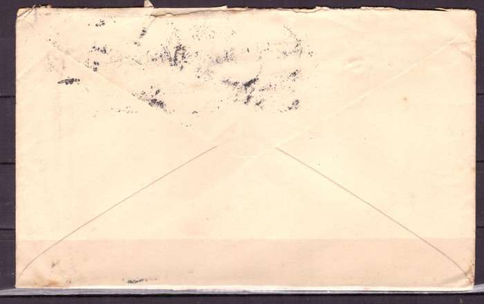 UNION  of South Africa.  Airmail from Durban to Cambridge 1929. Cover.