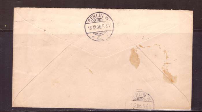 USA 1906 Cover from New York too  Berlin.