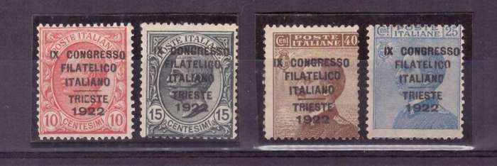 Italia. Scott #142 A-B-C-D . MH. Experts Signed. Very RARE.