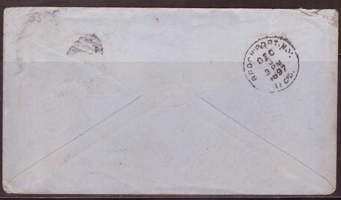 USA 1897 [97is invert] Cover from Rome NY to Port NY.