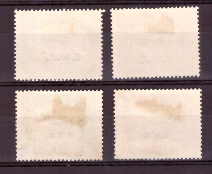 1930 SWA Airmail  [ NAMIBIA ]   SACC #95-96 and #99-100 MH.