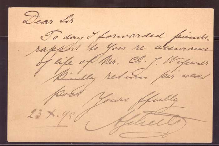 Transvaal  Briefkaart. 1895 from Pietersburg.