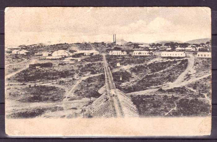 Rhodesia. Post cart. From Bulawayo to Livingston 1913.