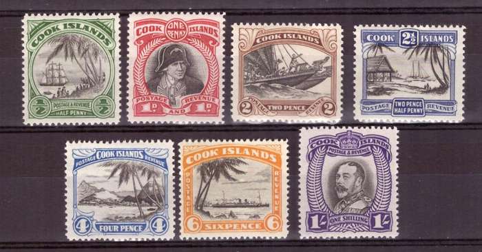 Cook Islands   1932 . SG #99-105 MH