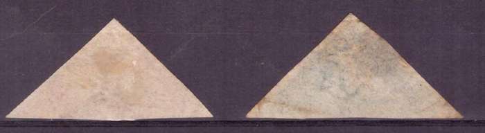 Cape of Good Hope Triangular issue 1853-1864.