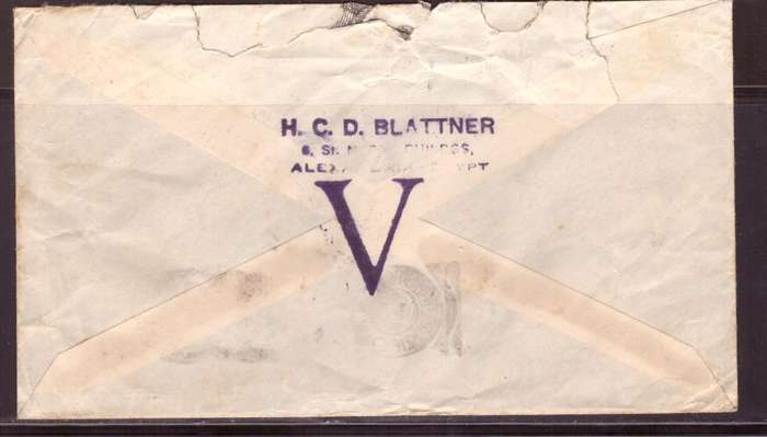 Egypt . Cover 1942 from Alexandria too Durban .Nice Censor.