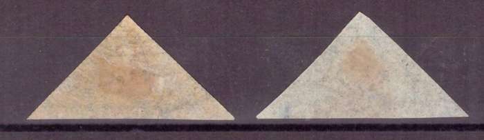Cape of Good Hope Triangular issue 1853-1864.