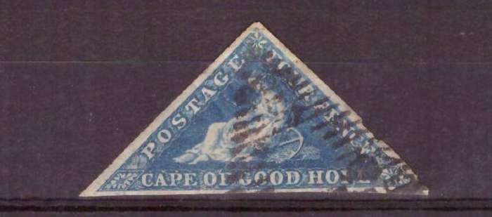 Cape of Good Hope Triangular issue 1853-1864.
