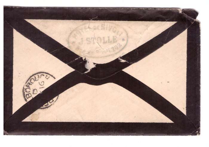 France cover 1874 from Paris. with the letter.