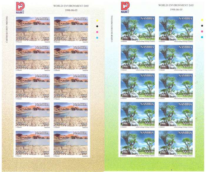 1998 NAMIBIA . SACC 258-261. MNH  set of 4 sheets.