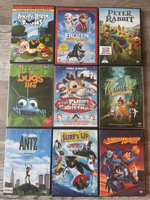 Variety of Kids DVDs