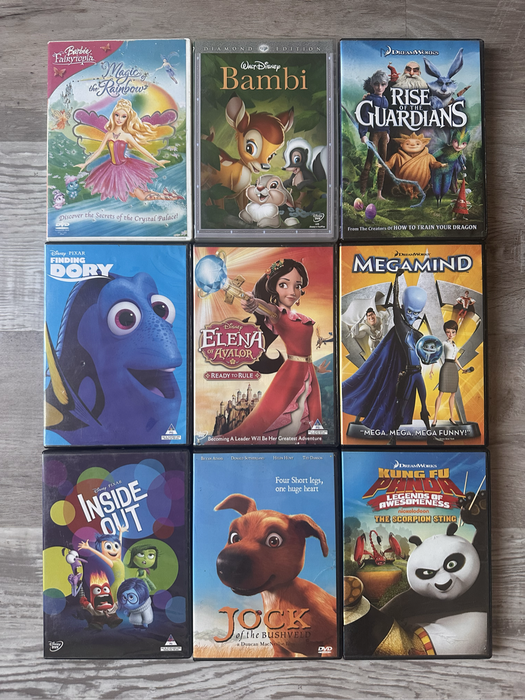 Variety of Kids DVDs