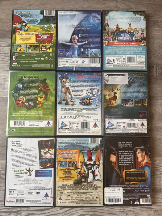 Variety of Kids DVDs