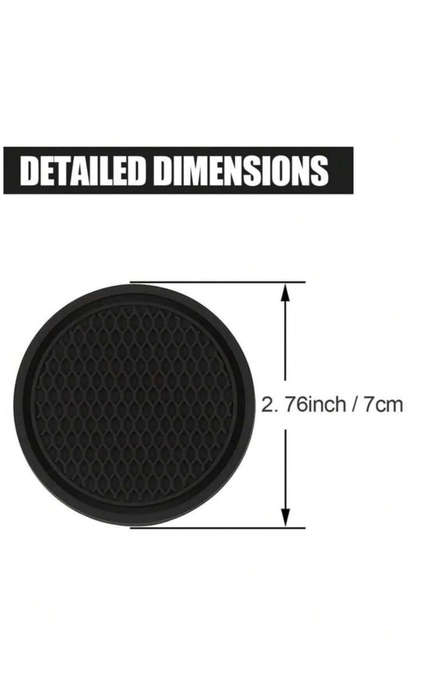 Anti-slip coasters for cars