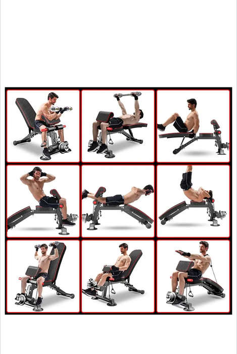 Adjustable Weight Bench Dumbbell Strength Trainin Foldable Home Gym Workout