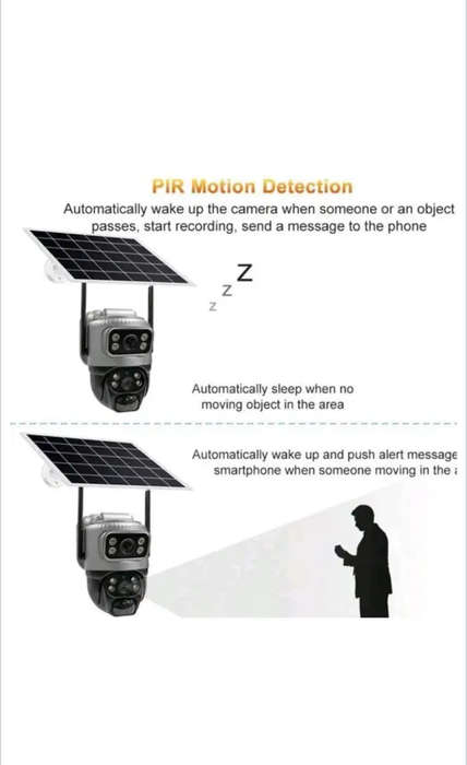 4G Solar Powered Outdoor Night Vision IP Camera With V380Pro App