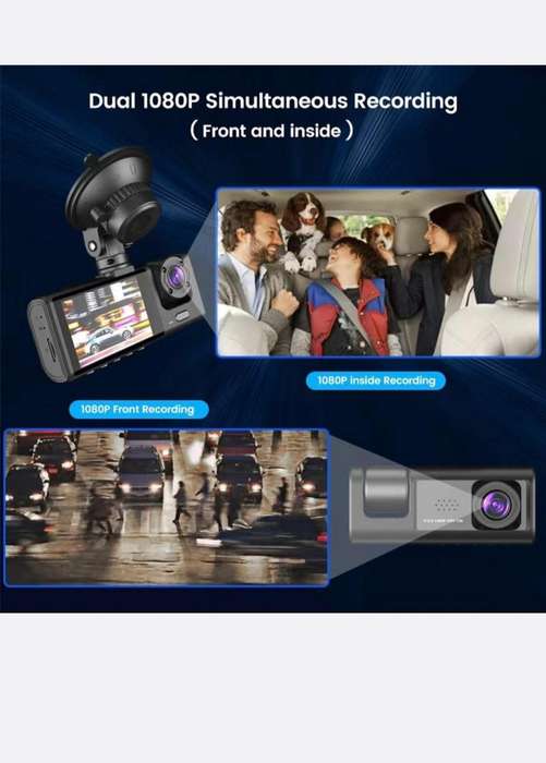 Dashboard Camera front and inside - Full HD 1920x1080P