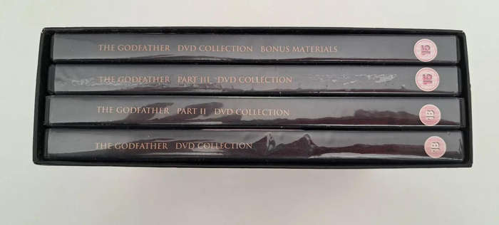 The Godfather DVD Collection Box Set Mafia gangs Italy crime thriller suspense 5 DVD discs collector