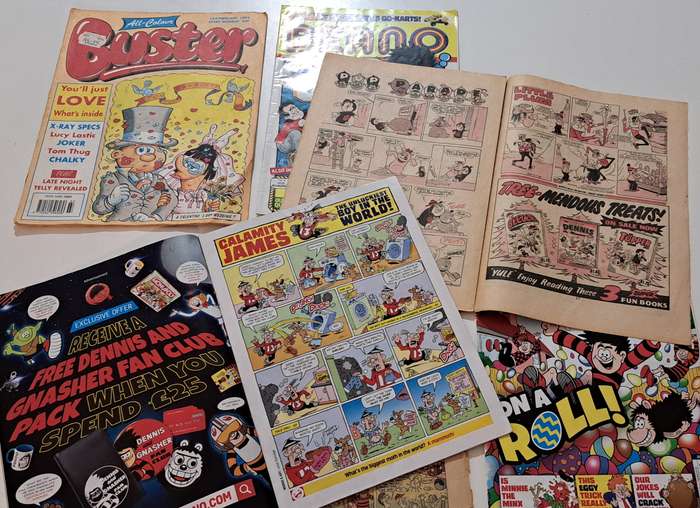 6x Beano / Buster British classic comic books rare retro old collectable kids children cartoon