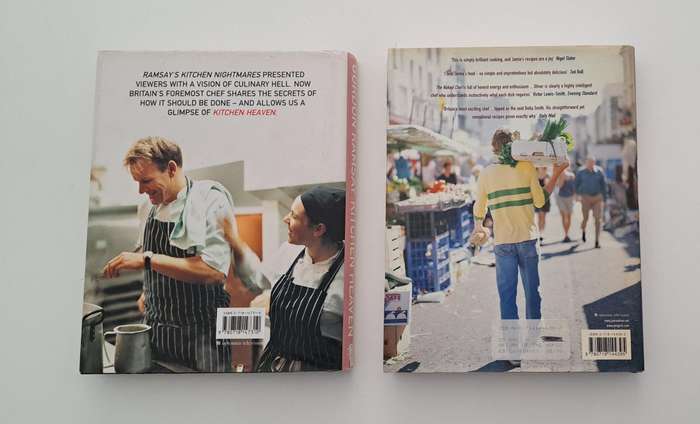 2x Cooking books Gordon Ramsay Kitchen Heaven & Jamie Oliver The Return Of The Naked Chef
