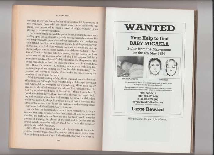 Baby Micaela By Anne Maggs & Debora Patta true crime South Africa Kidnapping babies detective