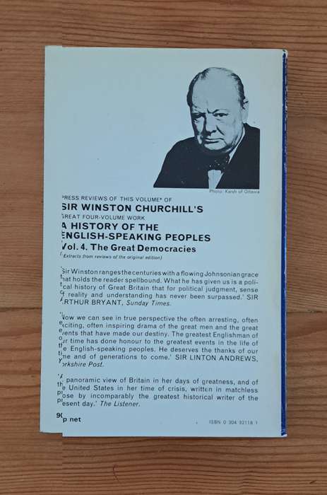 Churchill A History of the English Speaking Peoples, Volume 4: The Great Democracies 1958 politics