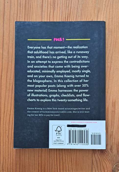 F_ck I'm In My Twenties By Emma Koenig self help comedy memoir graphic novel chic lit humor funny