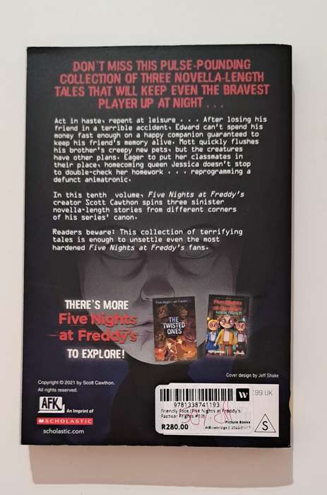 Five Nights At Freddy's Fazbear Frights Friendly Face By Scott Cawthon thriller horror sci-fi myster
