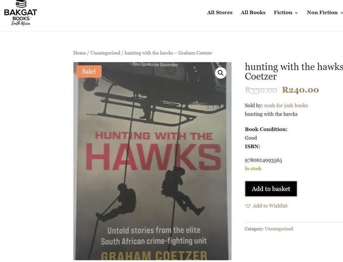 Hunting With The Hawks By Graham Coetzer Untold stories from the elite South African crime-fighting