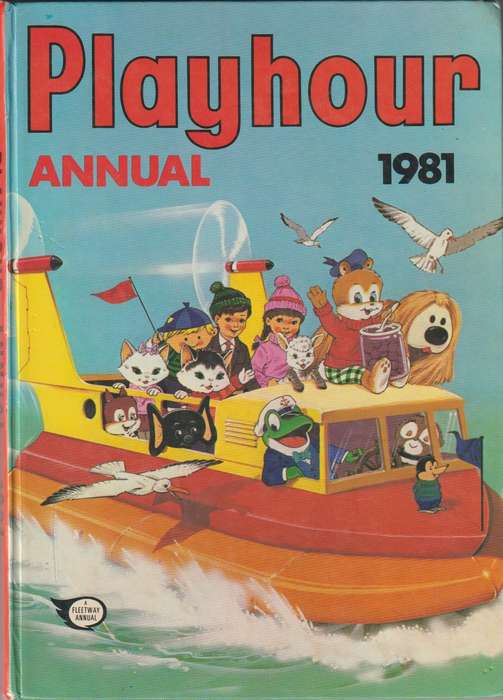 Playhour kids children`s Annual 1981 hardcover vintage rare old collectable