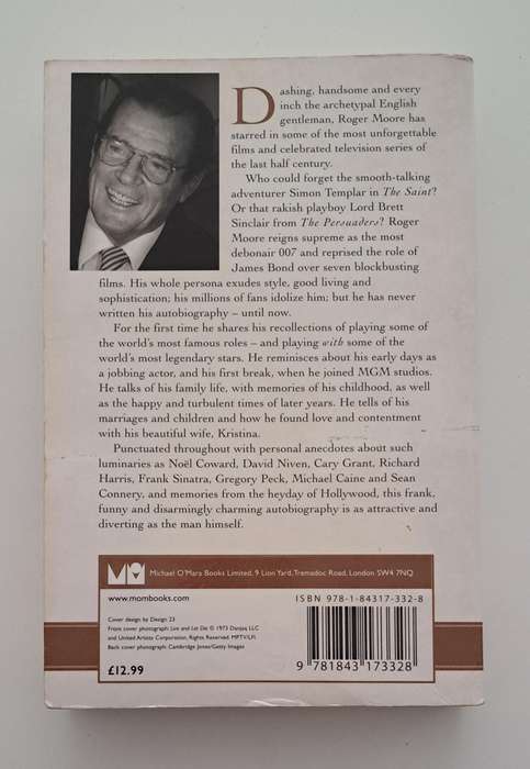 Roger Moore My Word Is My Bond The Autobiography film movie celeb famous memoir 007 media
