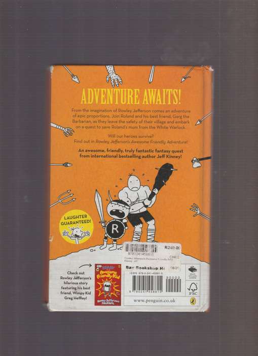 Rowley Jefferson's Awesome Friendly Adventure By Jeff Kinney kids children teen graphic comic humor