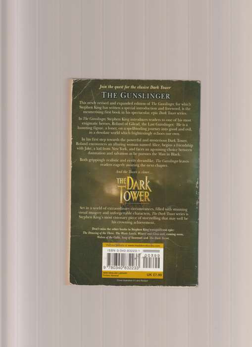 The Dark Tower The Gunslinger Stephen King book fantasy fiction horror sci-fi thriller
