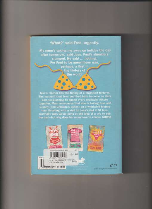 Girl 16 Absolute torture by Sue Limp teen young adult chic lit humor funny realistic fiction romance