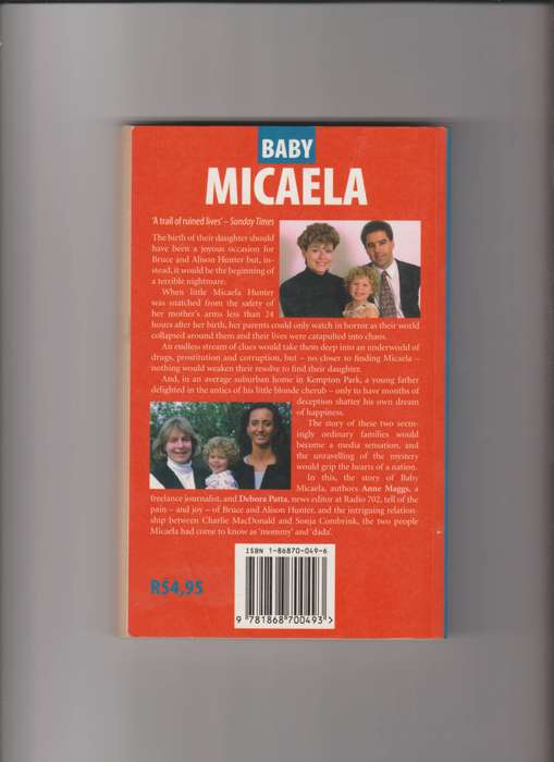 Baby Micaela By Anne Maggs & Debora Patta true crime South Africa Kidnapping babies detective