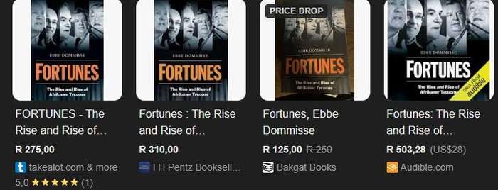 Fortunes The Rise rise Of Afrikaner Tycoons Ebbe Dommisse South Africa business biography Afrikaans